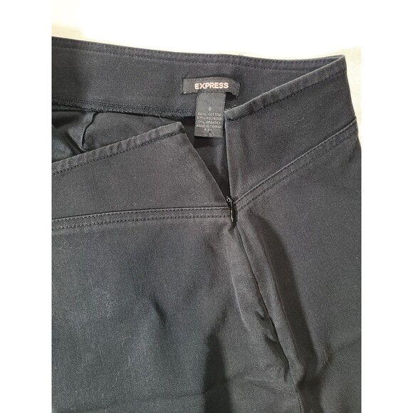 Express Stretch Black Y2K Mini Skirt Size 5/6 Vintage 2000s Clubwear Taiwan - Picture 4 of 7